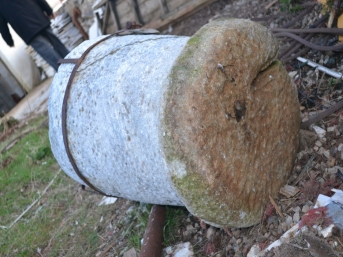 Köy camisinde 1500 yılık sütun bulundu