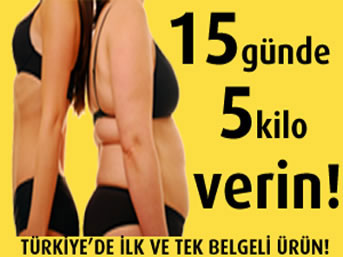 15 Günde 5 Kilo, 1 Ayda 10 Kilo Verdiriyor!