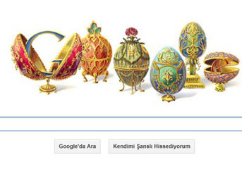 Google, Peter Carl Fabergé'yi unutmadı