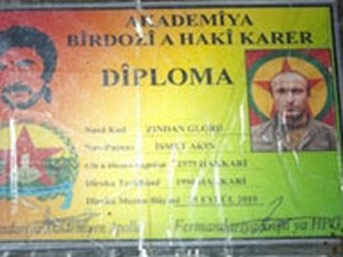 Terör örgütü PKK diploma dağıtıyor