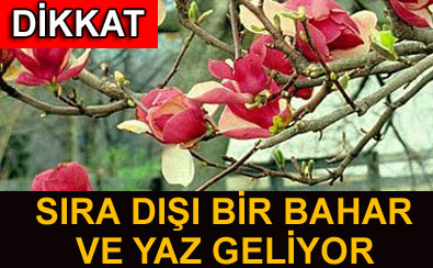 Dikkat...Sra d bir bahar ve yaz geliyor