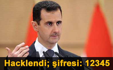 Hacklendi; �ifresi: 12345