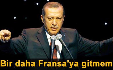 Erdo�an: Bir daha Fransa'ya gitmem
