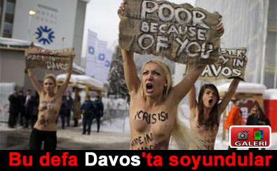 Bu defa Davos'ta soyundular