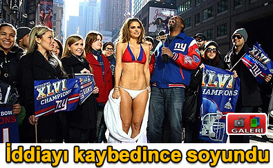 �ddiay� kaybedince soyundu