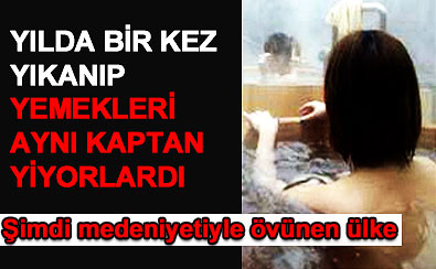Y�lda bir kez y�kan�yorlar