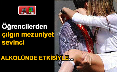 ��rencilerden ��lg�n mezuniyet kutlamas�