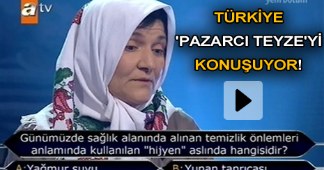 Pazarcı Teyze ”Ümmiye Gürbüz” yarışmaya damgasını vurdu!