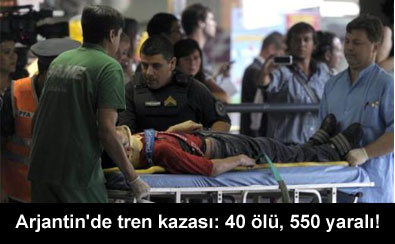 Arjantin'de yolcu treni kazas�: 40 �l�