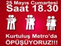 Ankara metrosunda öpüşme eylemi