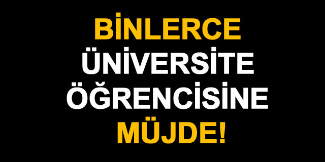 Y�K Ba�kan�'ndan A�F ��rencilerine m�jde