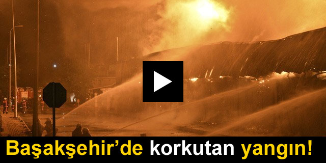 Ba�ak�ehir'de iplik fabrikas�nda yang�n