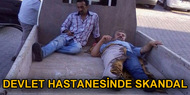 Devlet hastanesinde skandal