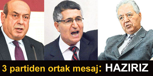 3 parti se�ime haz�r!