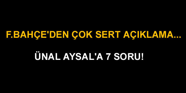 F.Bah�e'den G.Saray'a �ok sert g�nderme!