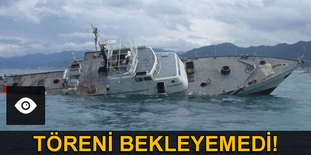 Gemi t�reni beklemeden batt�
