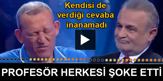 Profes�r herkesi �oke etti
